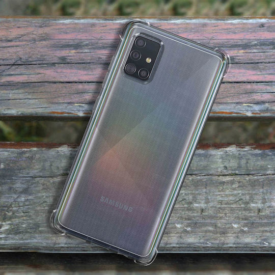 Akashi Back Cover Silicon Transparent (Galaxy A51)