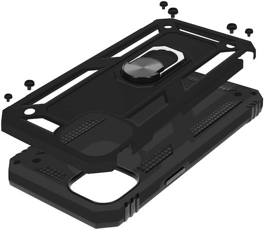Ring Задна корица Силикон Черен (iPhone 15 Plus)