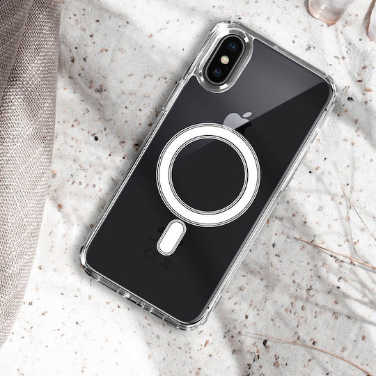 Калъф Magsafe Iphone X Xs Двукомпонентен Подсилени Ъгли Swissten Прозрачен