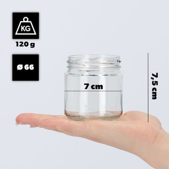Kadax 100x Jar Jars 200ml Glass Preserves Jam Honey + Caps Fi66