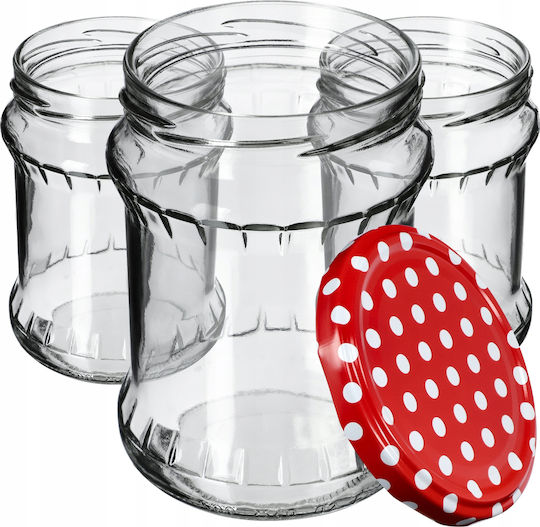 Kadax 8x Glasgefäß 500ml Einmachgläser Honig + Deckel Fi82
