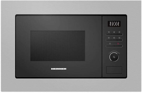 Heinner Built-in Microwave Oven with Grill 20lt Black