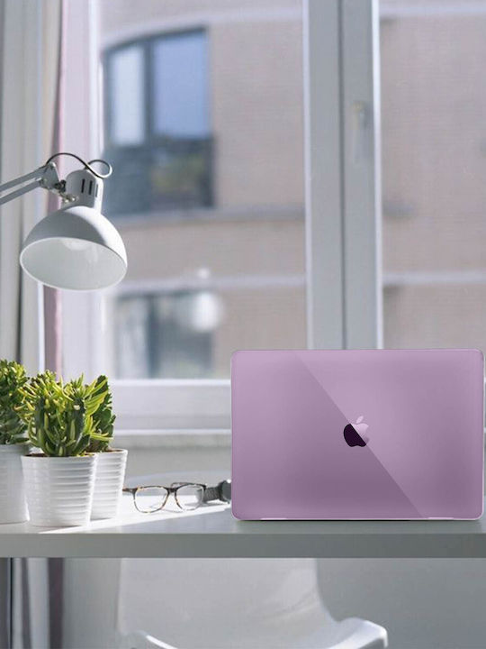 Avizar Tasche Abdeckung für Laptop MacBook Air 13'' 2018 in Lila Farbe BACK-PP-AIR13