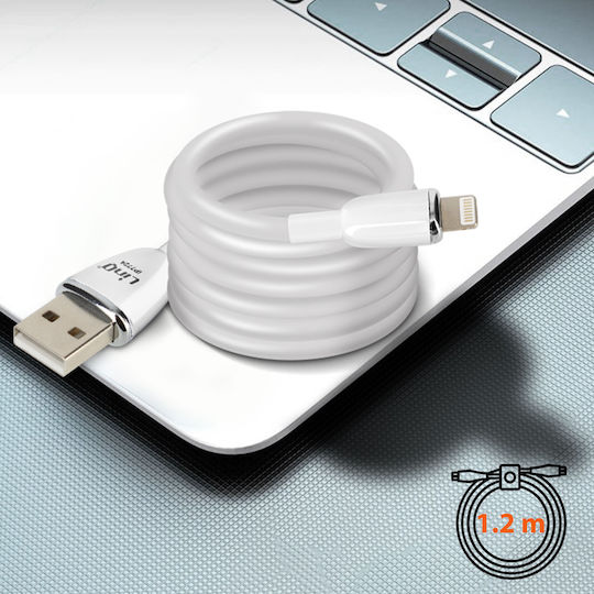 LinQ USB-A to Lightning Cable Λευκό 1.2m (IP7724)
