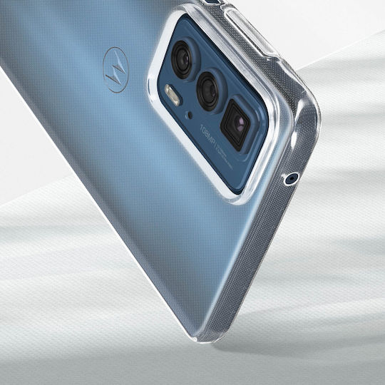 Cover Motorola Edge 20 Pro Silicone Soft Tempered Glass 9h Clear