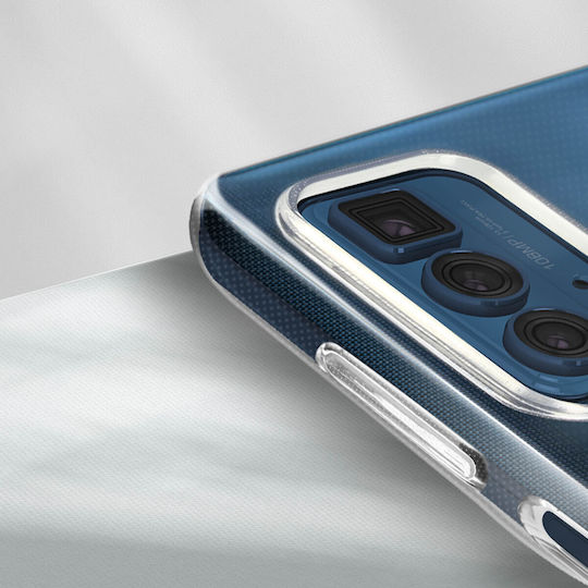 Cover Motorola Edge 20 Pro Silicone Soft Tempered Glass 9h Clear