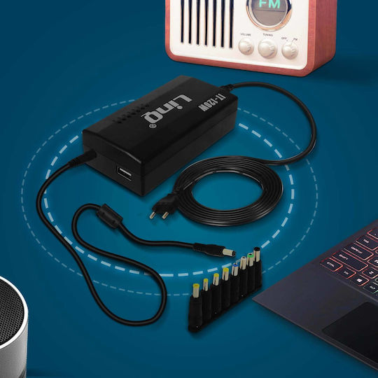 LinQ Universal Laptop Charger 120W 24V and with plug set