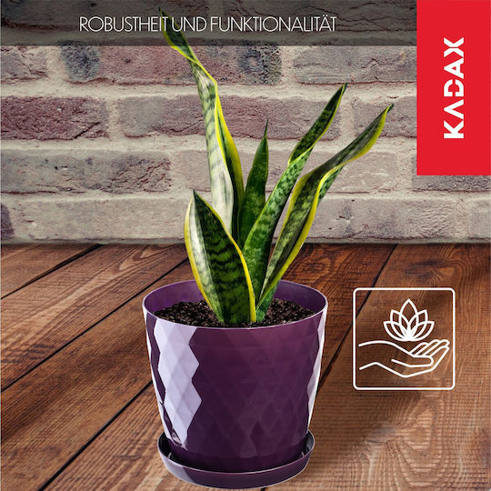 Farfurie din plastic pentru ghiveci Kadax, capac pentru ghiveci de flori, 30 cm, mov