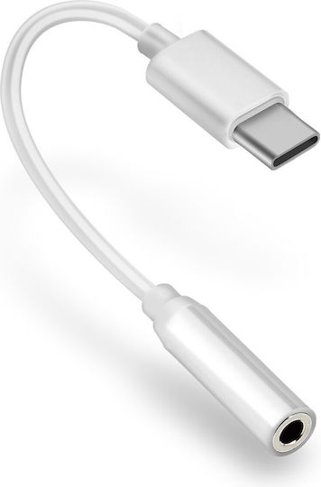 Avizar USB-C Männlich zu 3.5mm Weiblich Konverter Weiß 1Stück USBC-35-WH