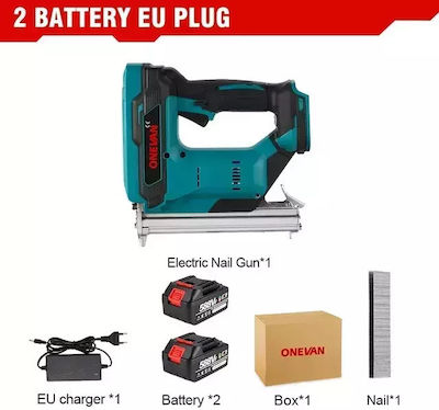 Elektrischer Nagler Bürstenloser Motor Kabellos 2 Batterien EU-Stecker