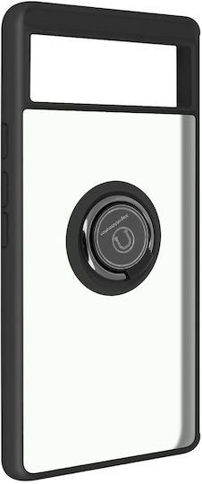 Case Google Pixel 6 Bi-material Metal Ring Black