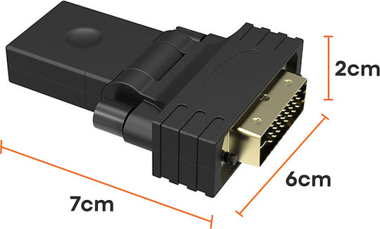 Avizar Μετατροπέας DVI-D male σε HDMI female 1τμχ L-DVHD