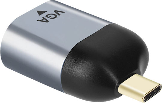 Avizar USB-C Männlich Zu USB-C Weiblich Gray 1Stück C2VGA