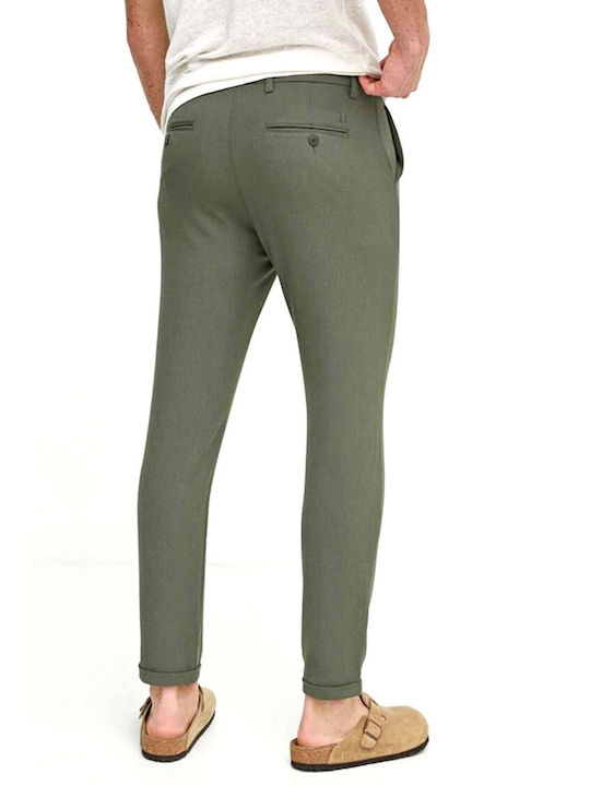 Les Deux Men's Trousers Chino Haki