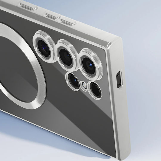 Carcasă Avizar Magsafe Galaxy S24 Ultra Argintiu Cromat