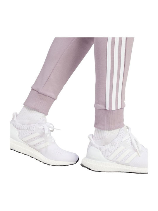 Essentials 3-stripes Jogginghose Ausgestellt Vlies Lila