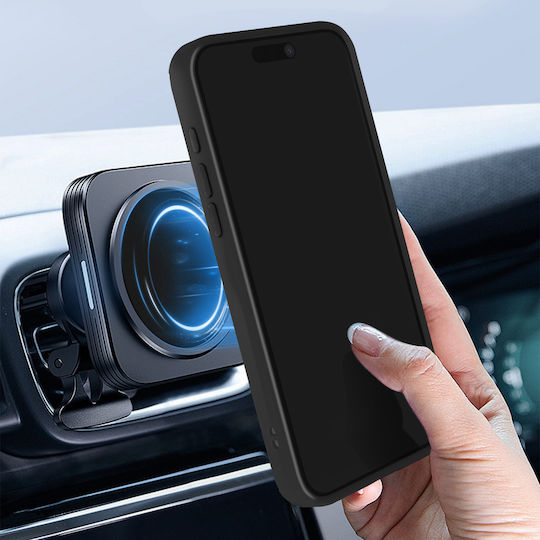 Carcasă hibridă bimaterială neagră Ringrip Support Video Ring pentru iPhone 15 Pro