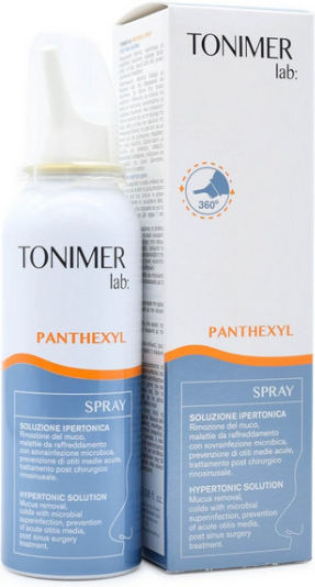 Tonimer Lab Panthexyl Hypertonic Solution Nasal Spray with Sea Water for the Whole Family 100ml