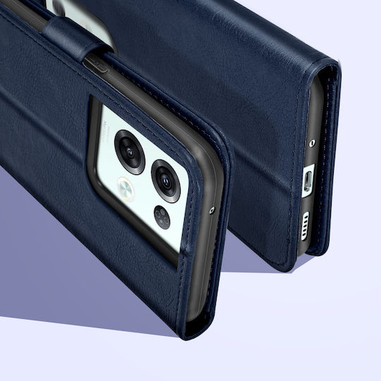 Folio Oppo Reno 8 Pro 5g Wallet Cover Video Stand Feature Navy