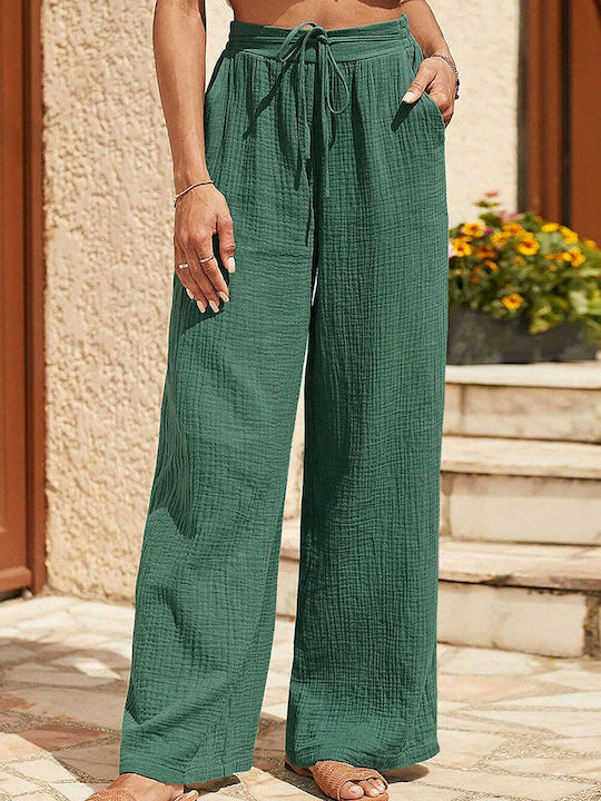 Amely Damen Stoff Hose GREEN