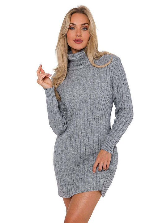 MOE Mini Dress Turtleneck Purple