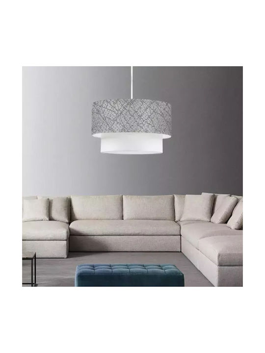 Megapap Pendant Light Gray with Socket E27 30x20x55cm