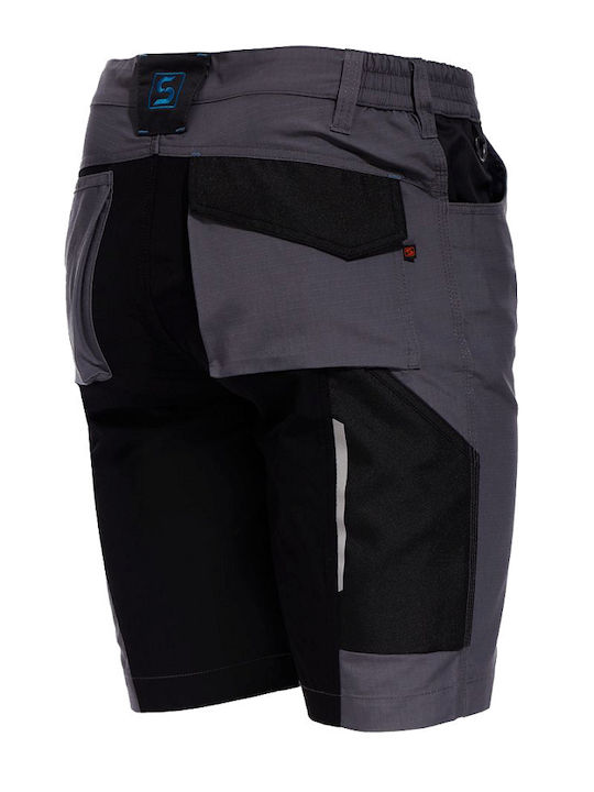 Stenso Stretch Reflektierend Arbeitsshorts Gray
