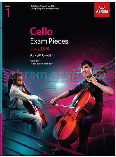 ABRSM Exam Pieces 2024 Score Sheet Music for Cello / Piano