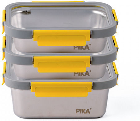 Pika Δοχείο Φαγητού Inox Ασημί 800ml