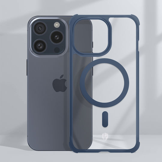Carcasă Force Magsafe pentru iPhone 15 Pro 3m Air Frost Albastru Închis
