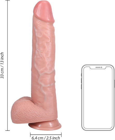 Shots Ρεαλιστικό Dildo με Όρχεις και Βεντούζα 33cm