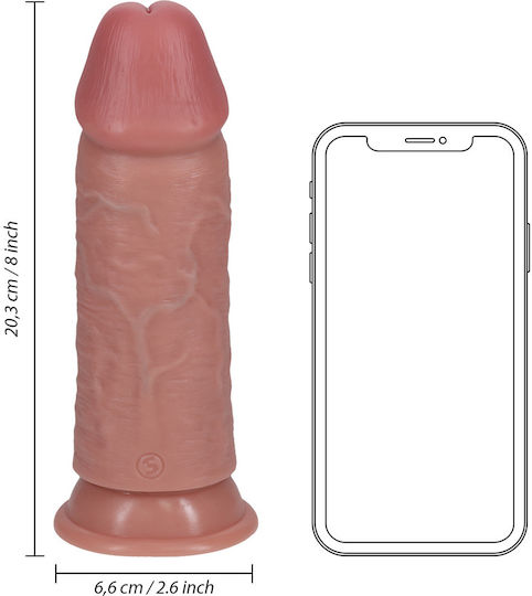 Shots Ρεαλιστικό Dildo με Βεντούζα Flesh 20cm