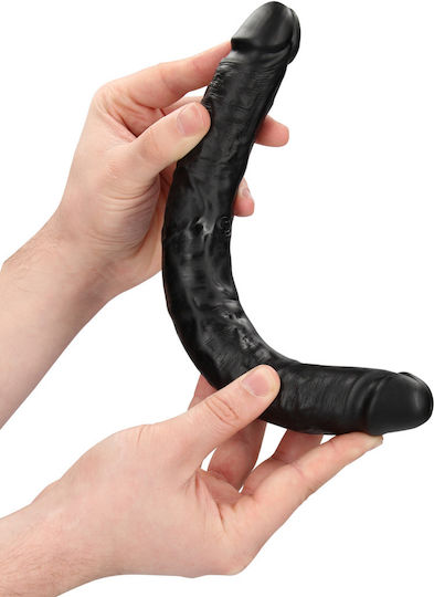 Shots Διπλό Dildo Μαύρο 30cm