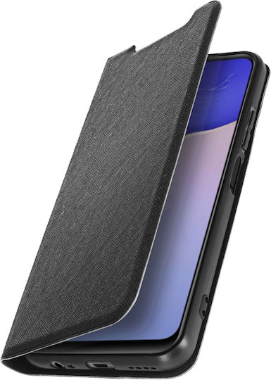 Vivo Y01 Faux-leather Case Video Stand Rigid Back Bigben Black