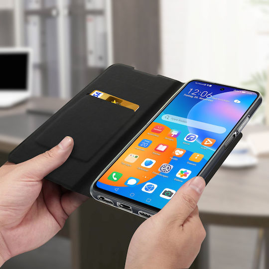 Huawei P Smart 2021 Hülle Foliohülle Kartenhalter Ständerfunktion Bigben Schwarz