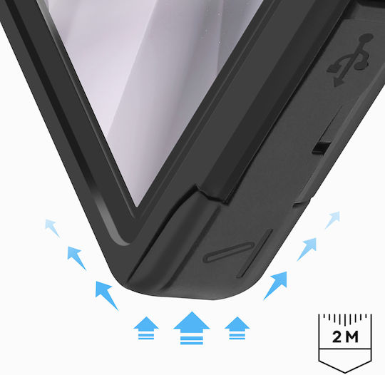 Redpepper Wasserdichte Hülle Galaxy S24 Ultra Komplett Schwarz