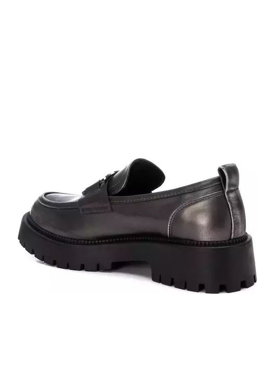 Γυναικεία Loafers σε Γκρι Χρώμα