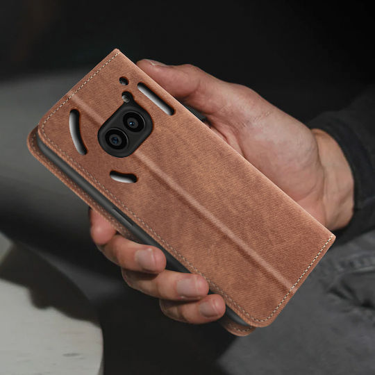 Avizar Folio Case Nothing Phone 2a Wallet Flap Light Brown