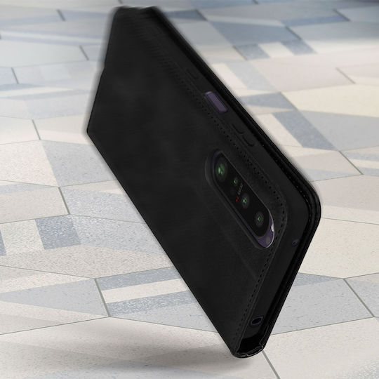 Folio-Hülle Sony Xperia 1 III Wallet Video Halter Magnetverschluss Schwarz