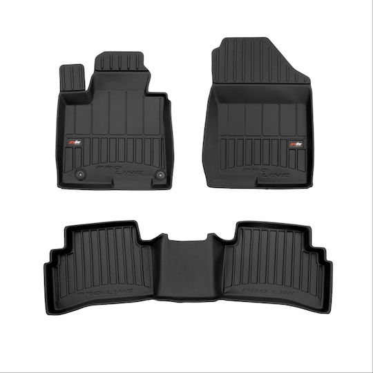 Frogum Set of Front and Rear Mats 2pcs for Fiat Fiorino Black