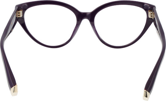 Philipp Plein Women's Acetate Cat Eye Purple Prescription Eyeglass Frame VPP052M 09NU