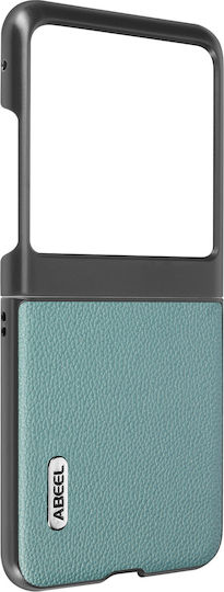 Abeel Leather Case Motorola Razr 40 Ultra Leather Abeel Collection Light Blue