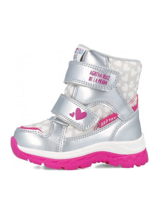 Kids Snow Boots Silver