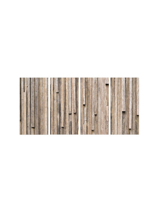 Naklejkomania De patru ori Tablou pe Pânză 60x120cm