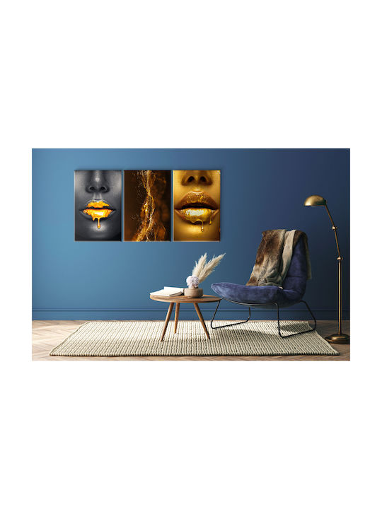 Naklejkomania Threefold Painting on Canvas 60x120cm