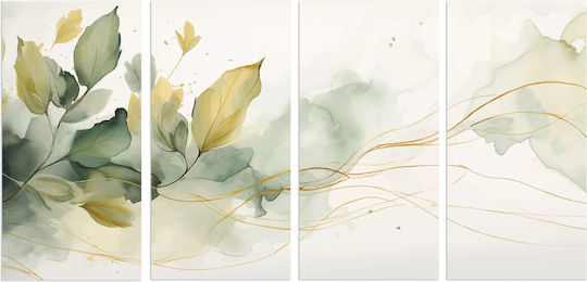 Naklejkomania Fourfold Painting on Canvas 60x120cm