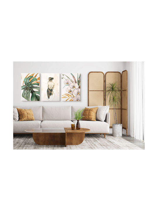 Naklejkomania Dreifach Gemälde auf Leinwand 60x120cm