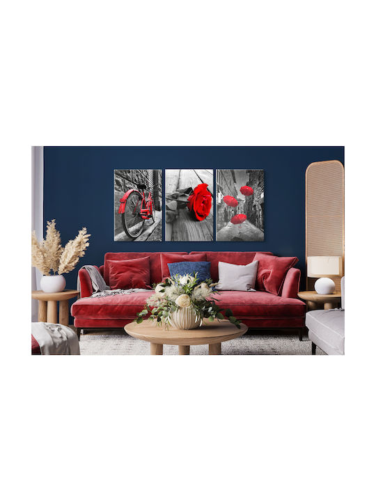 Naklejkomania Dreifach Gemälde auf Leinwand 60x120cm