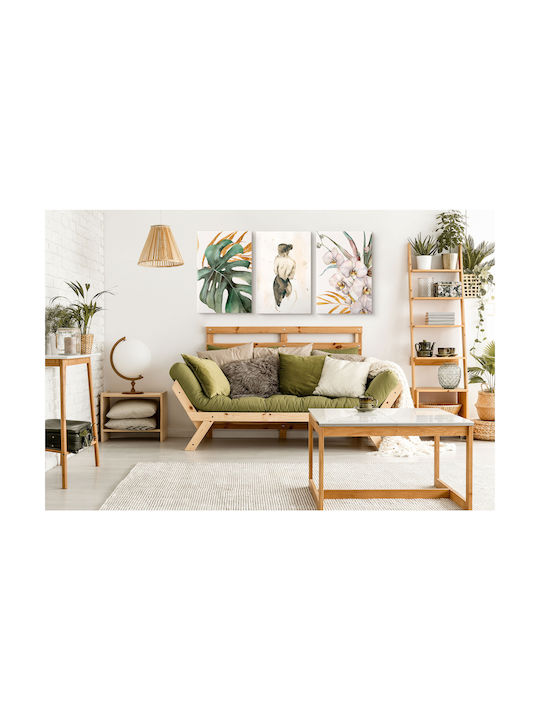 Naklejkomania Dreifach Gemälde auf Leinwand 60x120cm