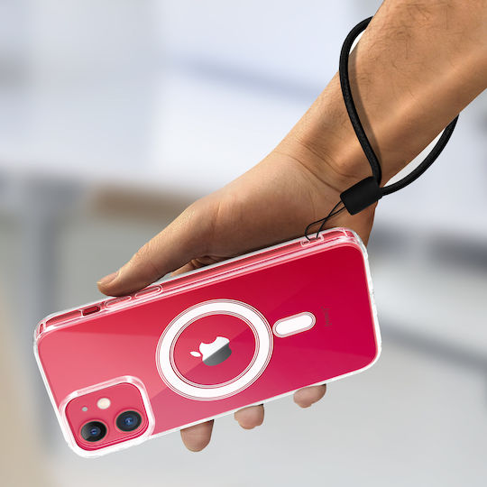 Hülle Magsafe iPhone 11 Bi-Material Verstärkte Ecken Swissten Transparent